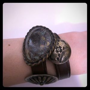 Ralph Lauren collection stone leather bracelet
